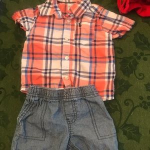 Boys match short set 9 month